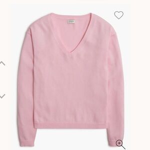 NWT J. Crew Factory Women's XL Pearl Pink Sweater Lightweight V neck